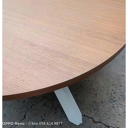 Kenay Home : Bàn Ăn Tròn Vàng Gỗ - 1m2